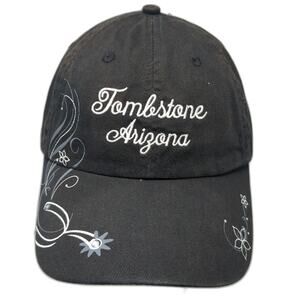 Royal Resortwear Baseball Cap Black One Size Tombstone Arizona Scroll Hat Cotton
